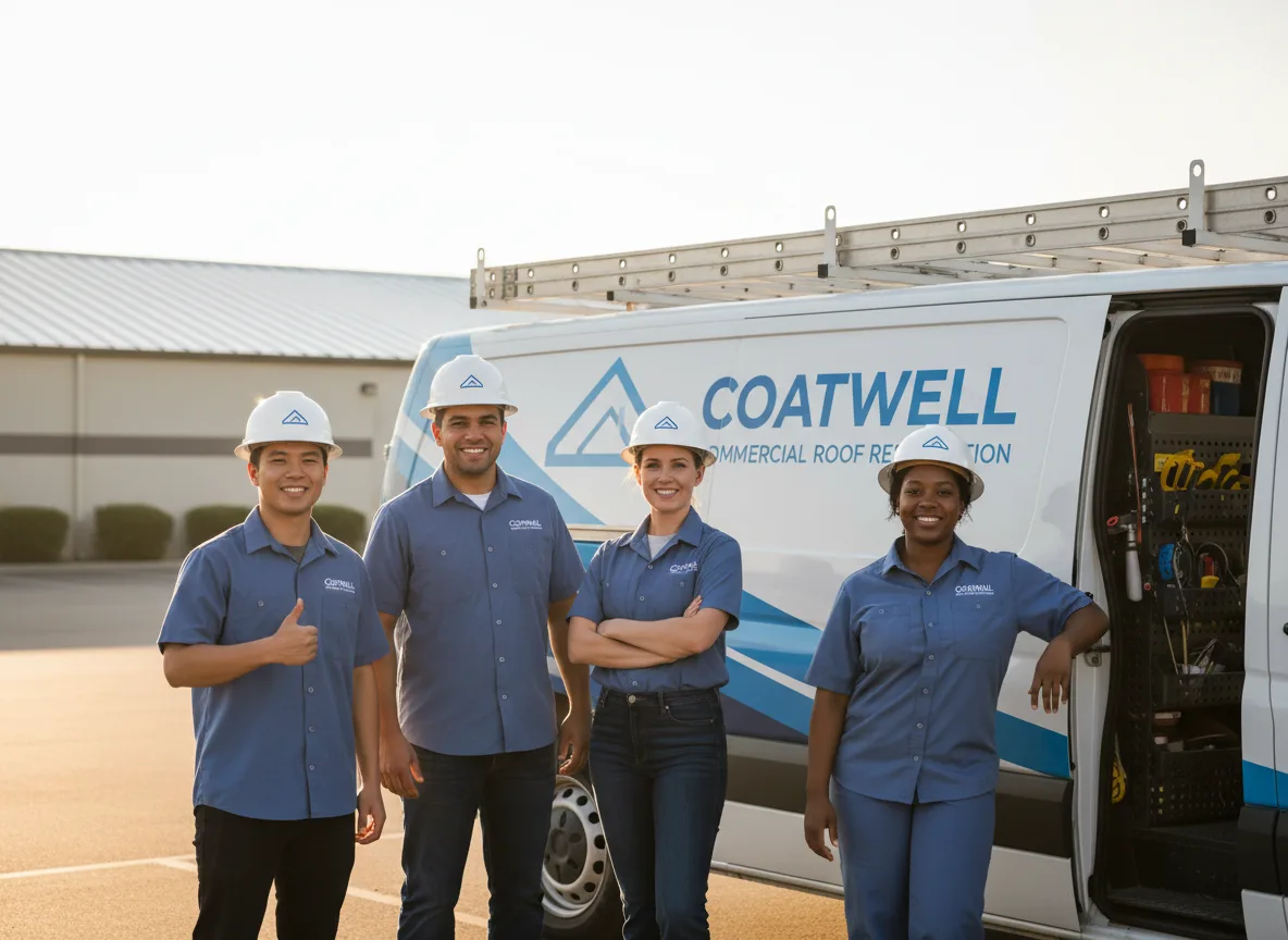 Commercial roof coating company in Dahinda, IL